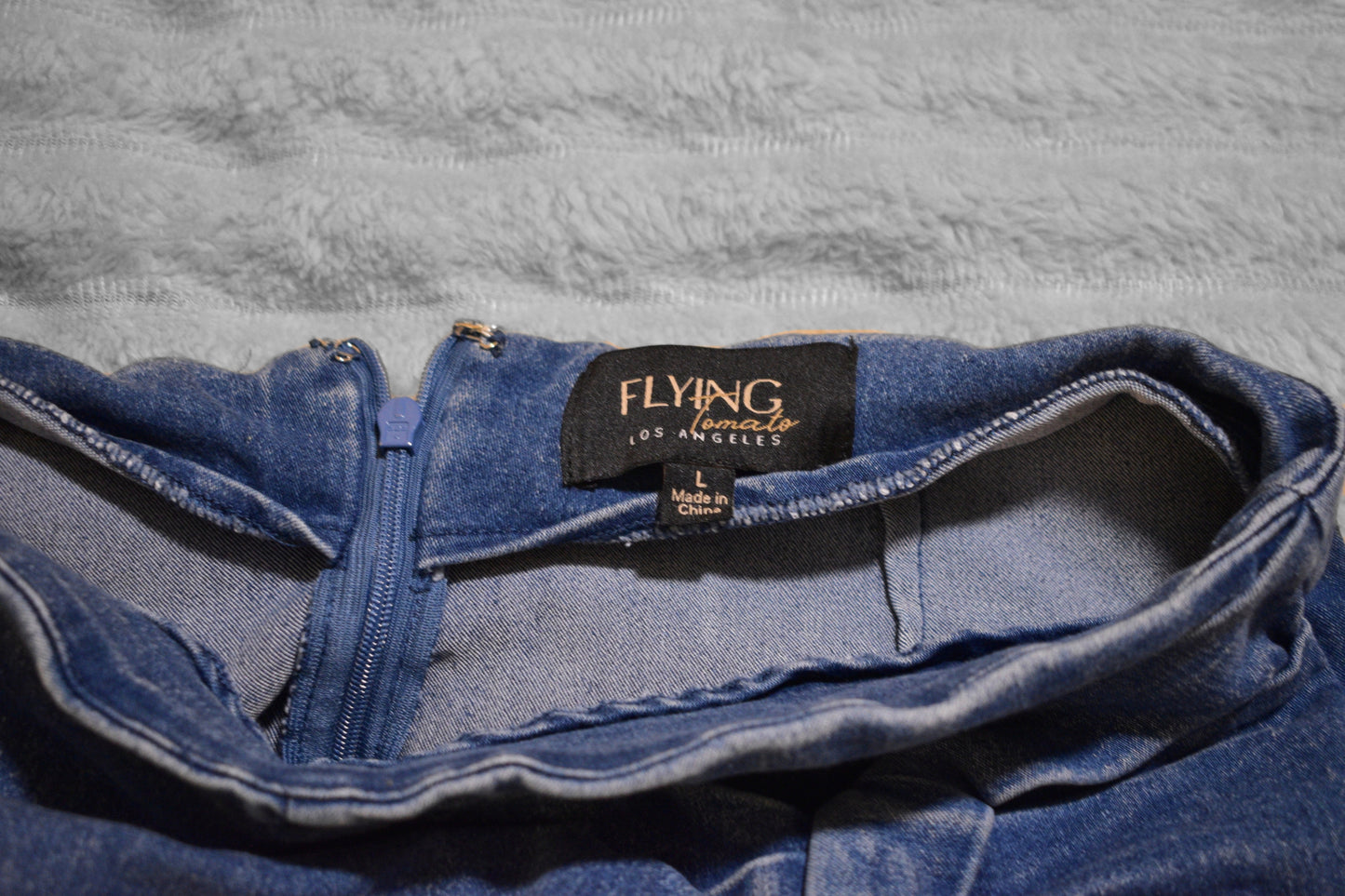 Flying Tomato Denim Half Skort LARGE