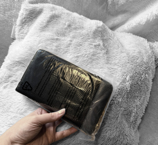 Unopened Black and White Wallet