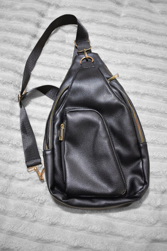 Black Cross Body Fanny Pack
