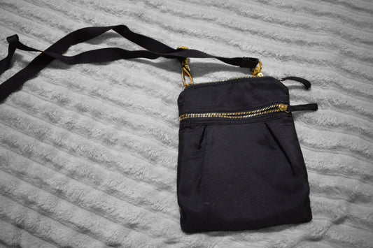 Black Zip Pouch Bag