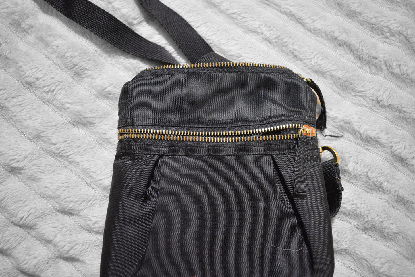 Black Zip Pouch Bag