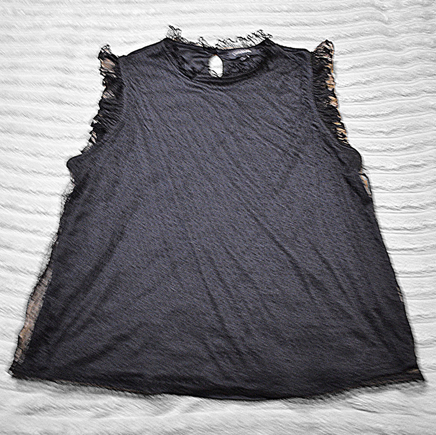 Calligraphie Black Lace Blouse XL