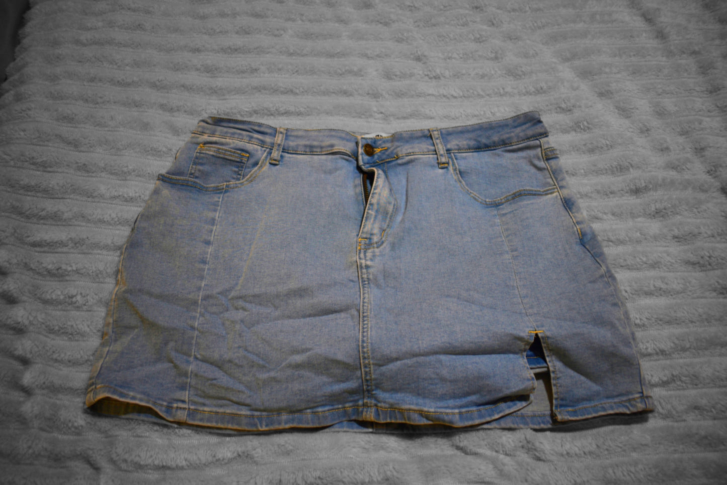 Pale Blue Denim Skort 2XL