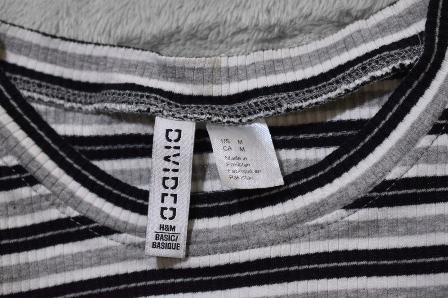 Divided Brand Striped Crop Top Medium