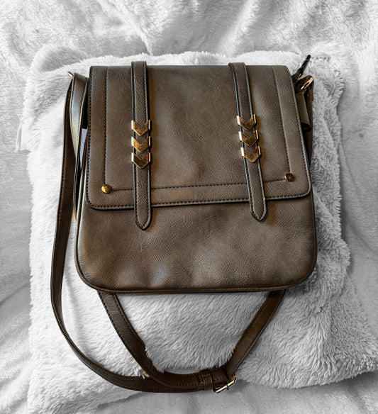 Grey Pleather Purse