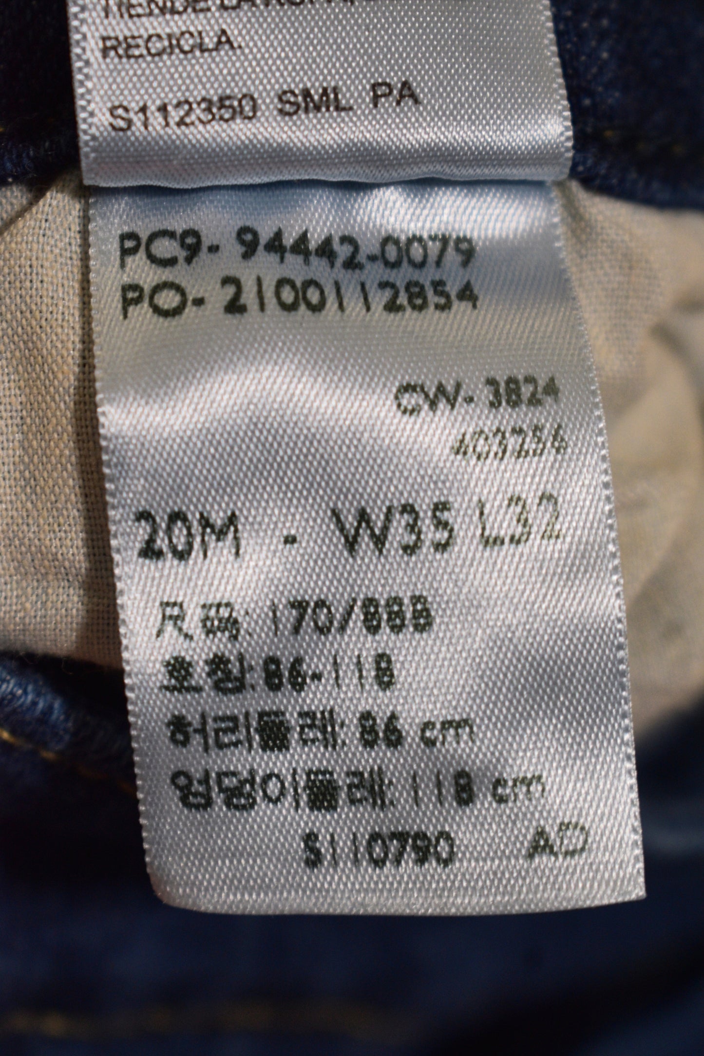 Levi Strauss Midrise Straight Leg 35x32