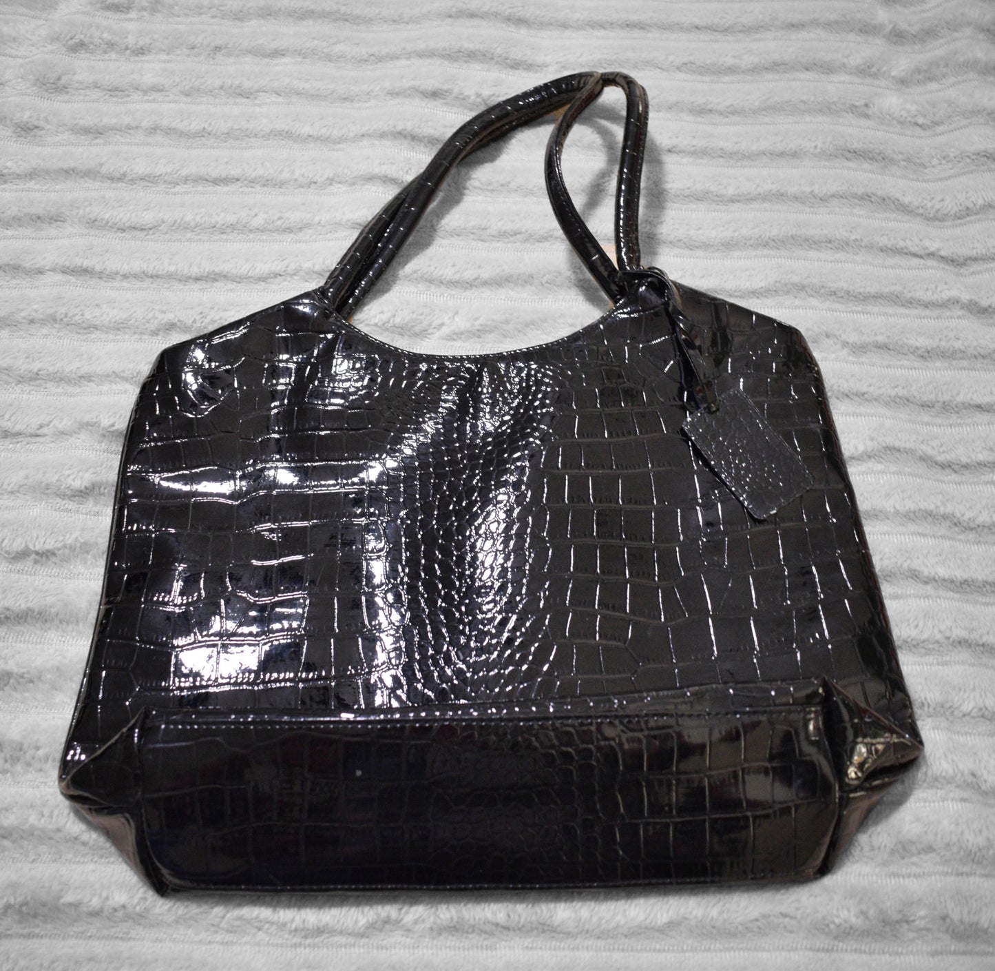 Neiman Marcus Black Leather Bag