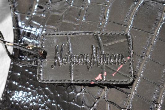 Neiman Marcus Black Leather Bag