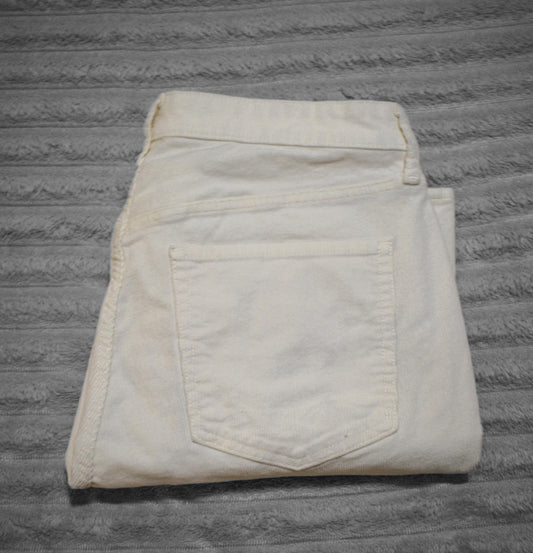Old Navy White Corduroy 14