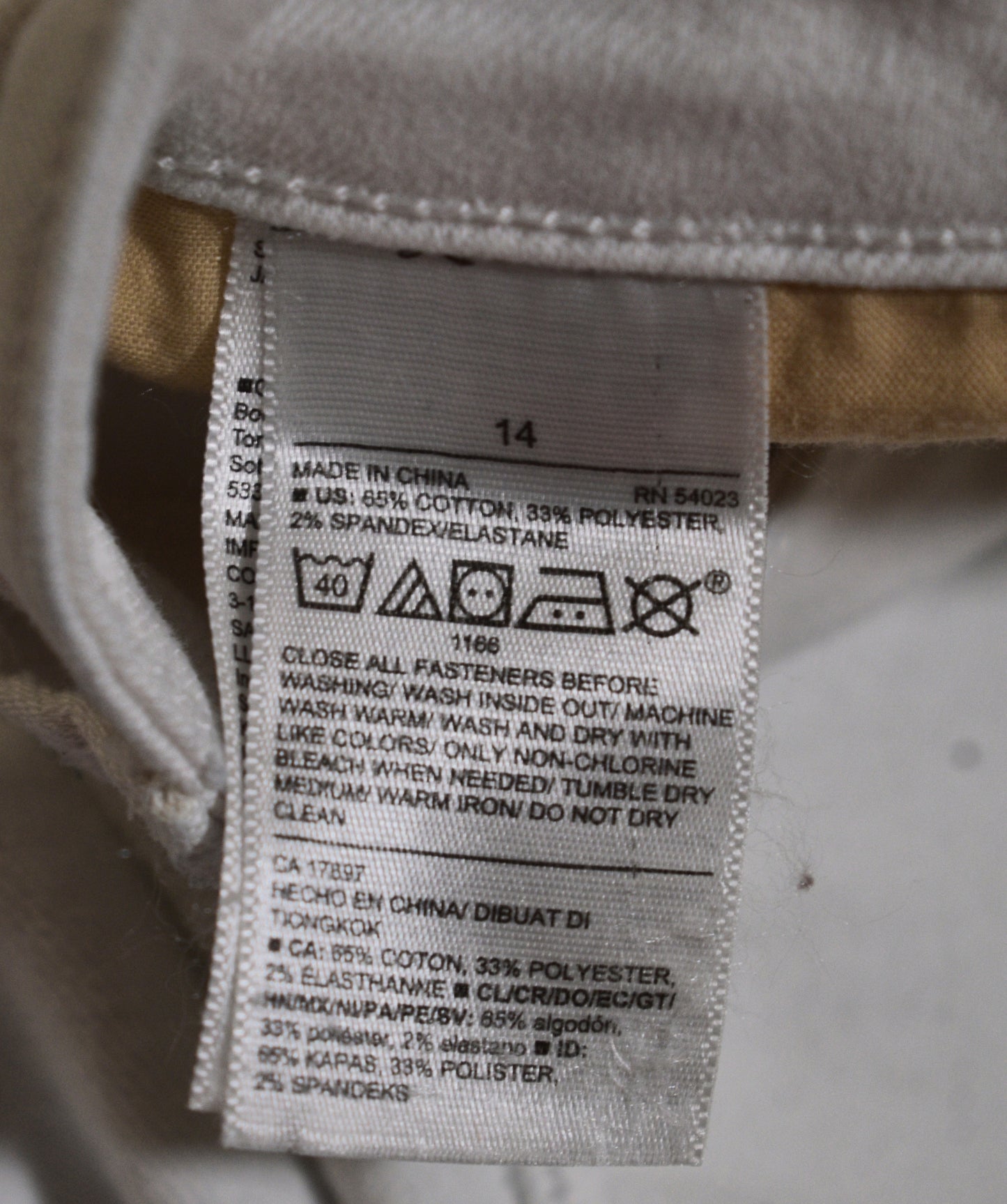 Old Navy Super Skinny White 14