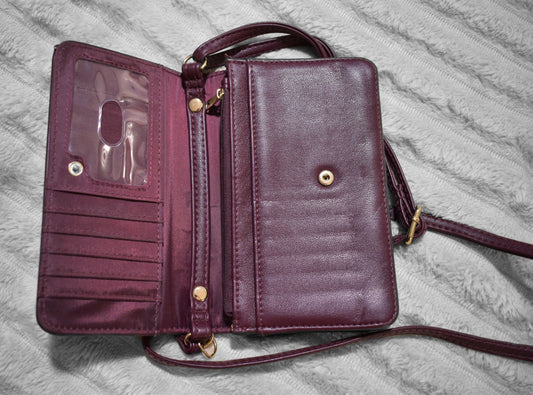 Purple Wallet Crossbody Purse