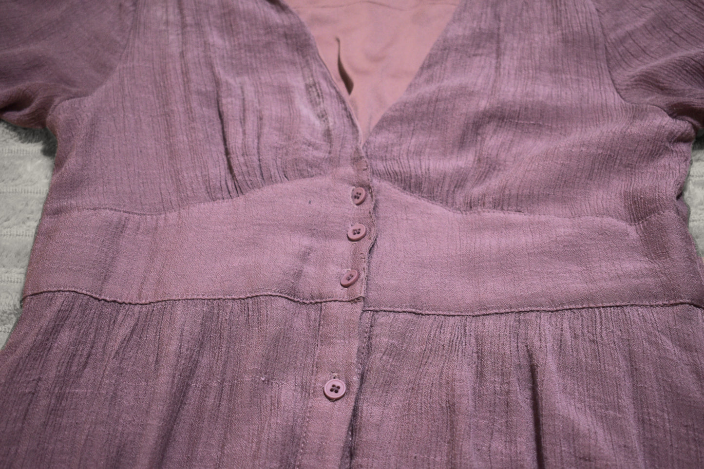 Vintage Pink Tea Length Dress LARGE