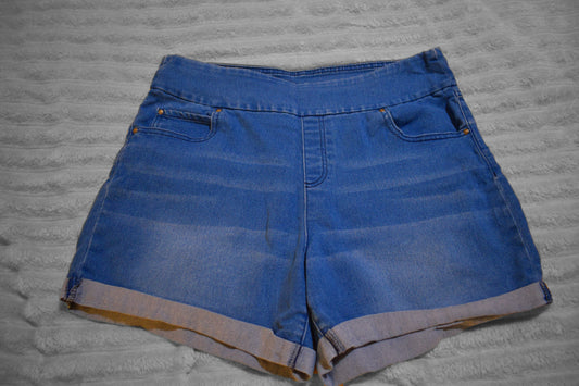 Time and Tru Dark Denim Shorts 12-14