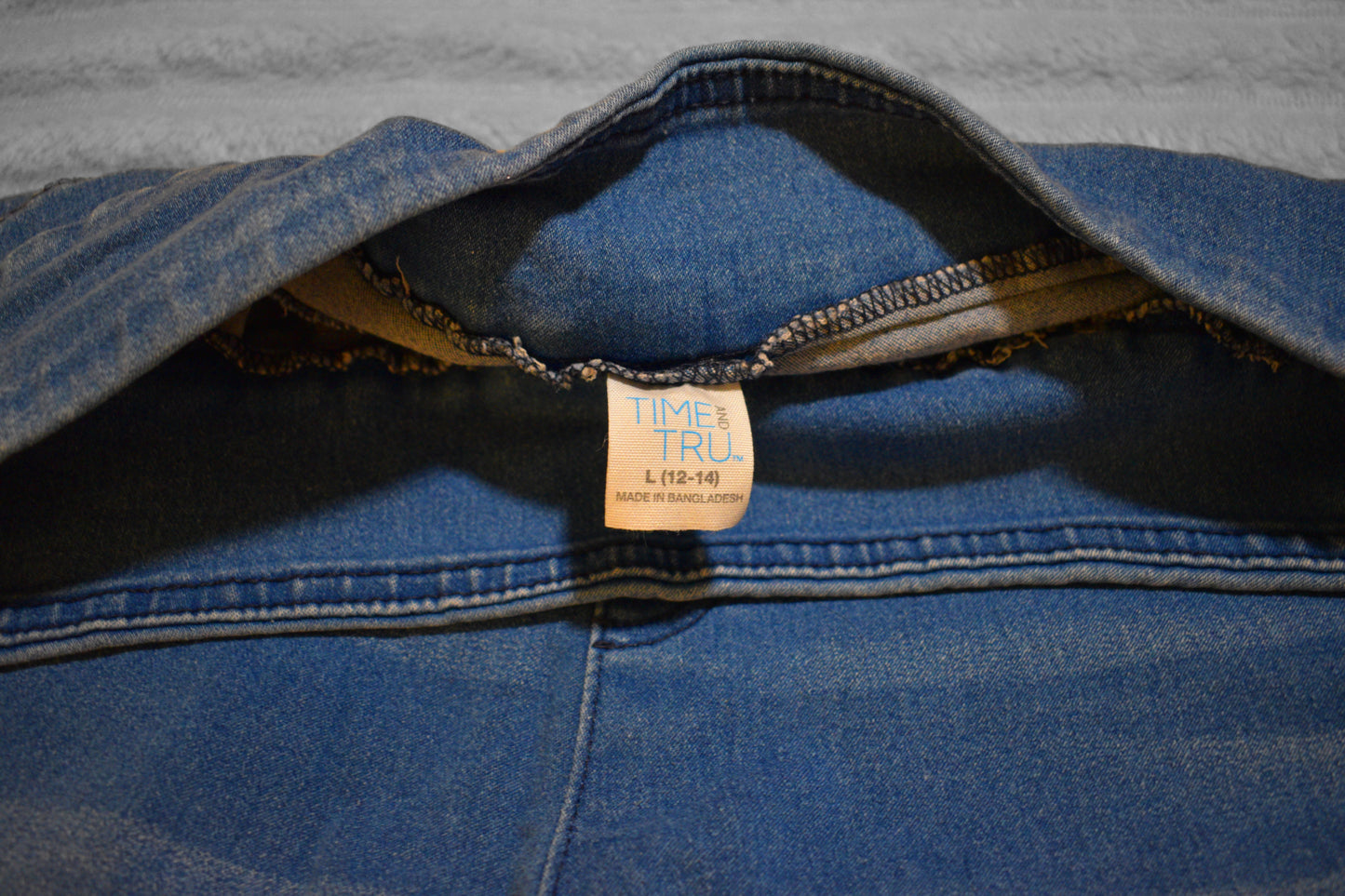 Time and Tru Dark Denim Shorts 12-14
