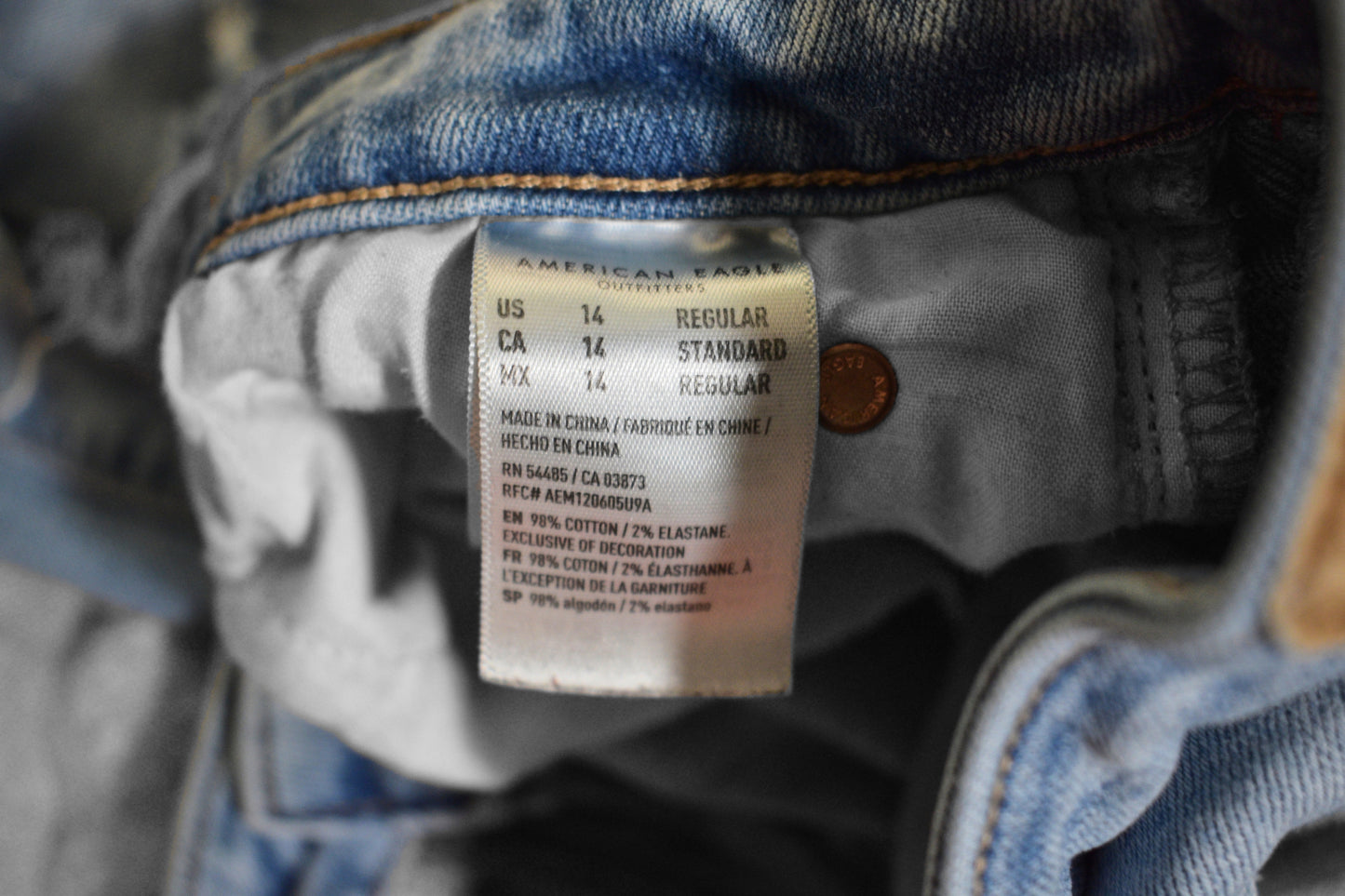 Distressed American Eagle Jeans 14